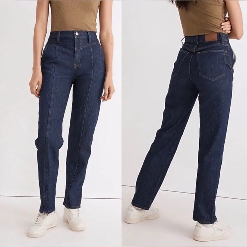 Madewell Women's Size 24 The Perfect Vintage Straight Jeans Blue High Rise NI585
